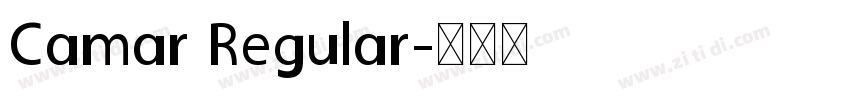 Camar Regular字体转换